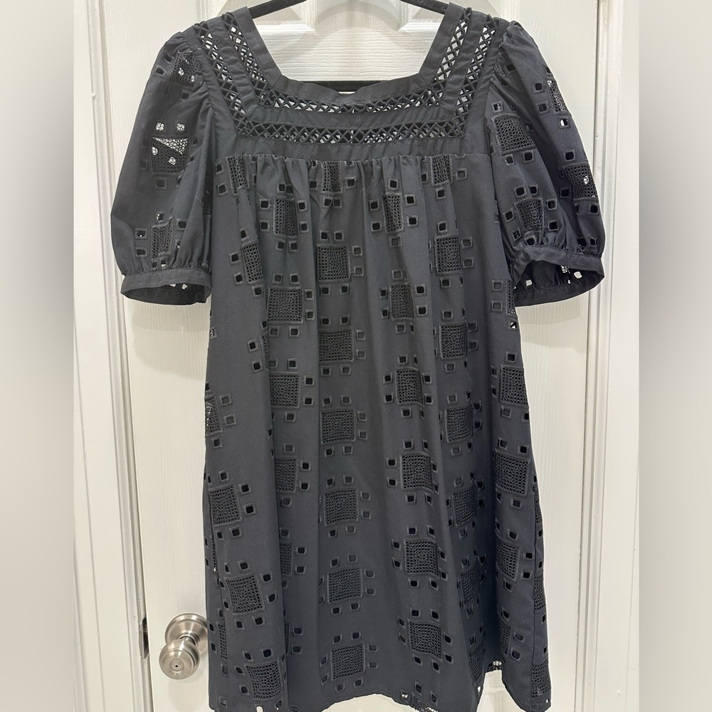 Black Eyelet Dress